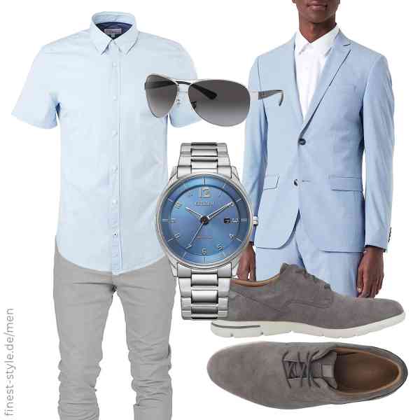 Top herren-Outfit im Finest-Trend-Style für ein selbstbewusstes Modegefühl mit tollen Produkten von s.Oliver,s.Oliver,Amaci&Sons,CITIZEN,Ray-Ban,Clarks