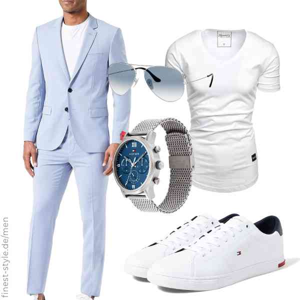 Top herren-Outfit im Finest-Trend-Style für ein selbstbewusstes Modegefühl mit tollen Produkten von HUGO,REPUBLIX,Ray-Ban,Tommy Hilfiger,Tommy Hilfiger