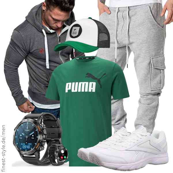 Top herren-Outfit im Finest-Trend-Style für ein selbstbewusstes Modegefühl mit tollen Produkten von Amaci&Sons,PUMA,REPUBLIX,Redriver,Oblack,Reebok