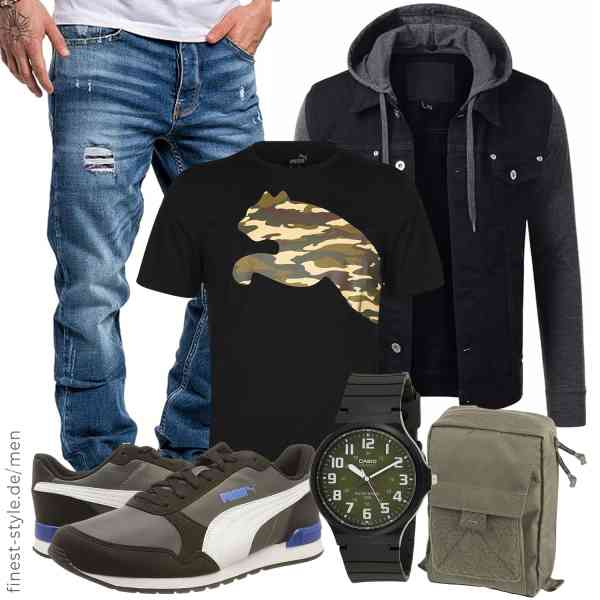 Top herren-Outfit im Finest-Trend-Style für ein selbstbewusstes Modegefühl mit tollen Produkten von HASHOOB TRADING FZE,PUMA,Amaci&Sons,Casio,Helikon-Tex,PUMA