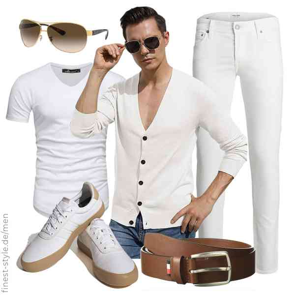 Top herren-Outfit im Finest-Trend-Style für ein selbstbewusstes Modegefühl mit tollen Produkten von Hisir,Amaci&Sons,JACK & JONES,Tommy Hilfiger,Ray-Ban,adidas