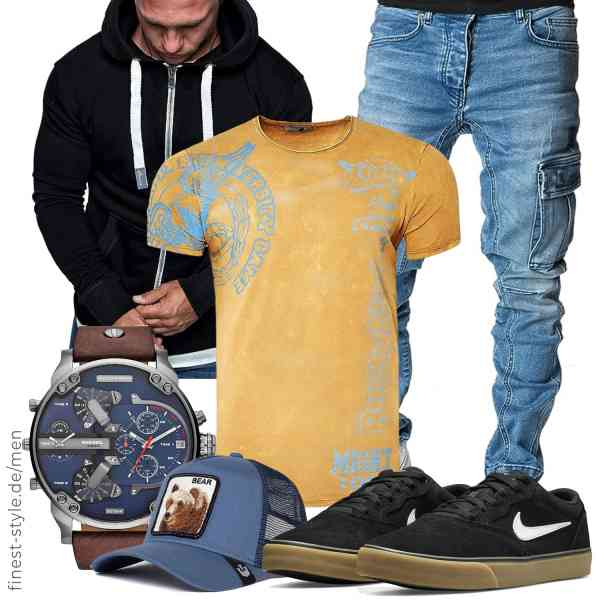 Top herren-Outfit im Finest-Trend-Style für ein selbstbewusstes Modegefühl mit tollen Produkten von Amaci&Sons,Nike,Rusty Neal,REPUBLIX,Diesel,Goorin Bros.,Nike,Amaci&Sons,Rusty Neal,REPUBLIX,Diesel,Goorin Bros.,Nike