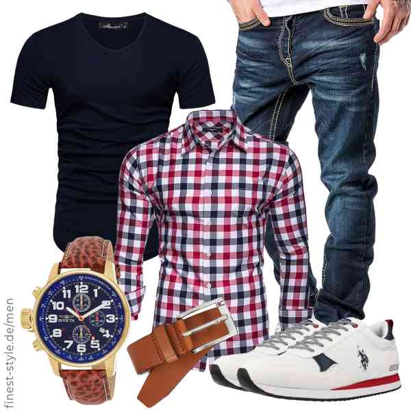 Top herren-Outfit im Finest-Trend-Style für ein selbstbewusstes Modegefühl mit tollen Produkten von Amaci&Sons,Kayhan,Amaci&Sons,Invicta,Tommy Hilfiger,U.S. POLO ASSN.