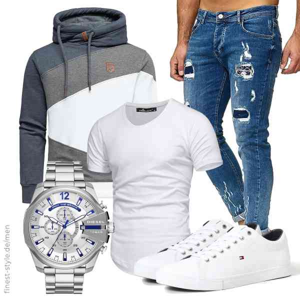 Top herren-Outfit im Finest-Trend-Style für ein selbstbewusstes Modegefühl mit tollen Produkten von Amaci&Sons,Amaci&Sons,Redbridge,Diesel,Tommy Hilfiger