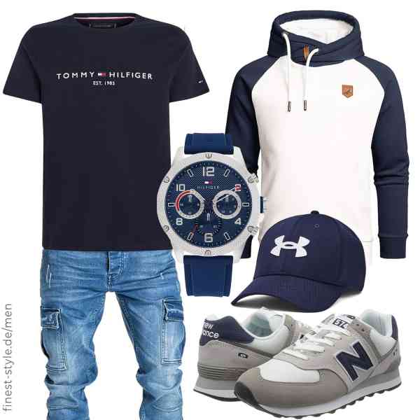 Top herren-Outfit im Finest-Trend-Style für ein selbstbewusstes Modegefühl mit tollen Produkten von Amaci&Sons,Tommy Hilfiger,Amaci&Sons,Under Armour,Tommy Hilfiger,New Balance