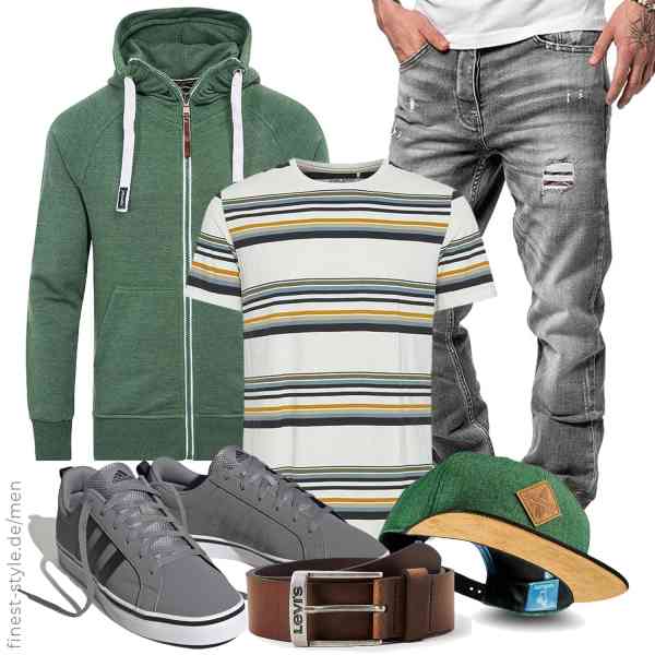 Top herren-Outfit im Finest-Trend-Style für ein selbstbewusstes Modegefühl mit tollen Produkten von Yazubi,b BLEND,Amaci&Sons,Levi\'s,Soulbuddy,adidas