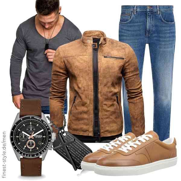 Top herren-Outfit im Finest-Trend-Style für ein selbstbewusstes Modegefühl mit tollen Produkten von Crone,Amaci&Sons,Tommy Hilfiger,Fossil,OIDEA,Ted Baker