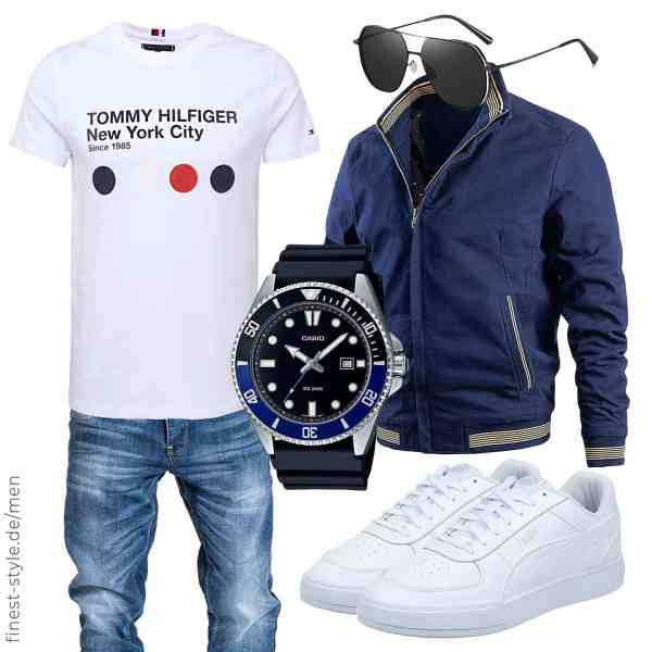 Top herren-Outfit im Finest-Trend-Style für ein selbstbewusstes Modegefühl mit tollen Produkten von Generic,Tommy Hilfiger,Amaci&Sons,Casio,Cyxus,PUMA