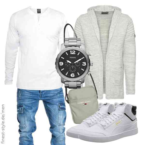 Top herren-Outfit im Finest-Trend-Style für ein selbstbewusstes Modegefühl mit tollen Produkten von Carisma,Urban Classics,Amaci&Sons,Fossil,Tommy Hilfiger,PUMA