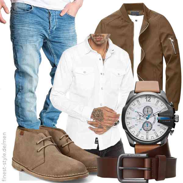 Top herren-Outfit im Finest-Trend-Style für ein selbstbewusstes Modegefühl mit tollen Produkten von KEFITEVD,Redbridge,Amaci&Sons,Diesel,Levi's,PAYMA