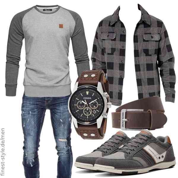 Top herren-Outfit im Finest-Trend-Style für ein selbstbewusstes Modegefühl mit tollen Produkten von Amazon Essentials,REPUBLIX,Amaci&Sons,Fossil,JACK & JONES,AX BOXING