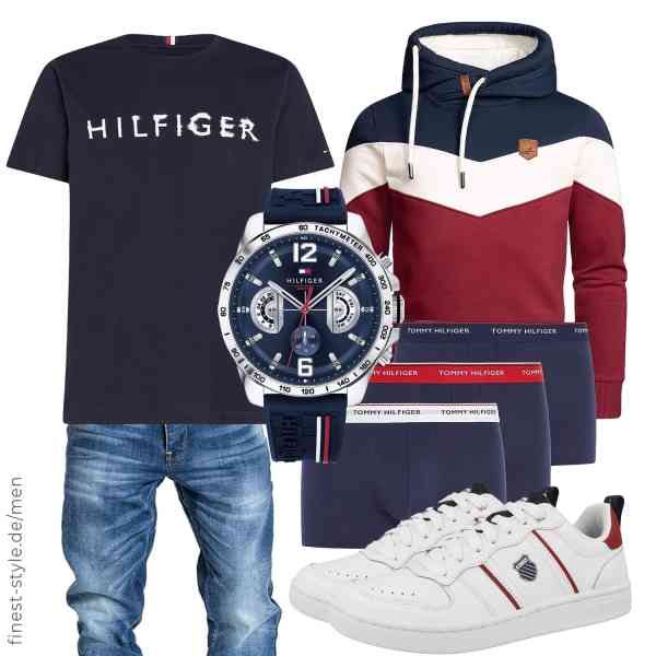 Top herren-Outfit im Finest-Trend-Style für ein selbstbewusstes Modegefühl mit tollen Produkten von Amaci&Sons,Tommy Hilfiger,Amaci&Sons,Tommy Hilfiger,Tommy Hilfiger,K-Swiss