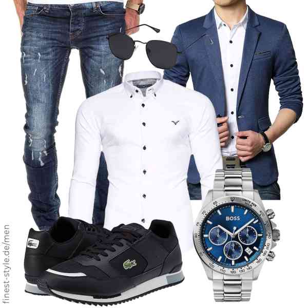 Top herren-Outfit im Finest-Trend-Style für ein selbstbewusstes Modegefühl mit tollen Produkten von DAVID.ANN,Kayhan,Amaci&Sons,BOSS,SOJOS,Lacoste