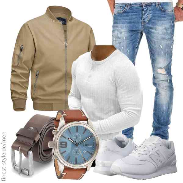 Top herren-Outfit im Finest-Trend-Style für ein selbstbewusstes Modegefühl mit tollen Produkten von TACVASEN,Muscle Cmdr,Amaci&Sons,Diesel,LINDENMANN,New Balance