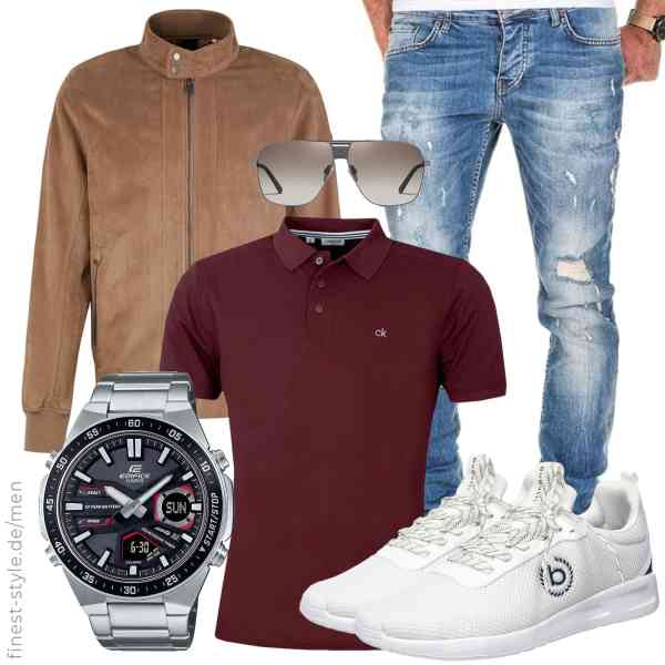 Top herren-Outfit im Finest-Trend-Style für ein selbstbewusstes Modegefühl mit tollen Produkten von TOM TAILOR,Calvin Klein,Amaci&Sons,Casio,MOSCOW MULE,bugatti