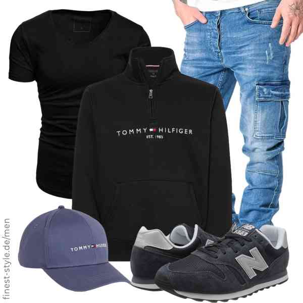 Top herren-Outfit im Finest-Trend-Style für ein selbstbewusstes Modegefühl mit tollen Produkten von REPUBLIX,Tommy Hilfiger,Amaci&Sons,Tommy Hilfiger,New Balance