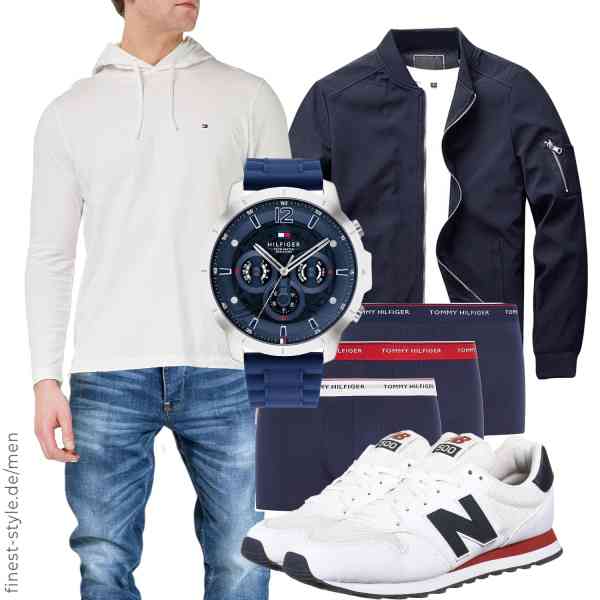 Top herren-Outfit im Finest-Trend-Style für ein selbstbewusstes Modegefühl mit tollen Produkten von KEFITEVD,Tommy Hilfiger,Amaci&Sons,Tommy Hilfiger,Tommy Hilfiger,New Balance