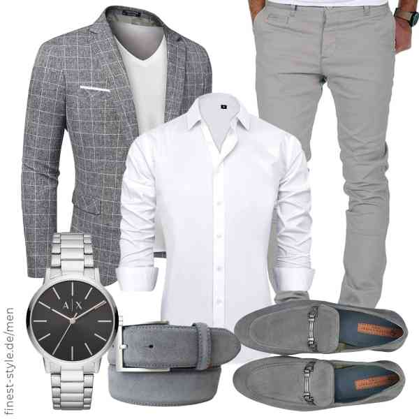 Top herren-Outfit im Finest-Trend-Style für ein selbstbewusstes Modegefühl mit tollen Produkten von COOFANDY,J.VER,Amaci&Sons,Armani Exchange,BELTINGER,SILVER STREET LONDON