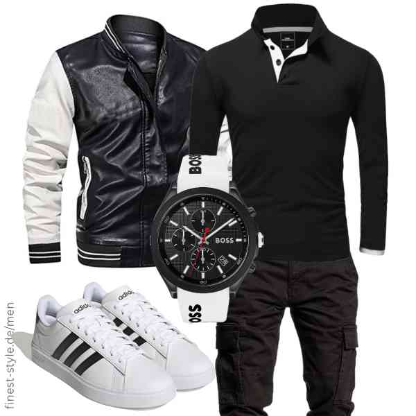 Top herren-Outfit im Finest-Trend-Style für ein selbstbewusstes Modegefühl mit tollen Produkten von Asija,REPUBLIX,REPUBLIX,BOSS,Adidas