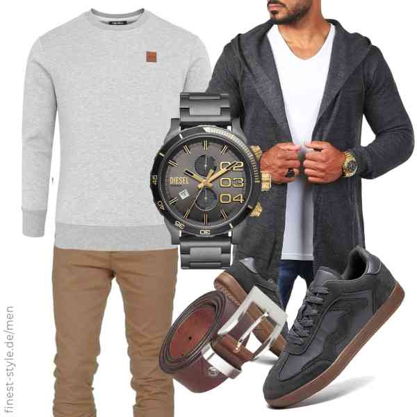 Top herren-Outfit im Finest-Trend-Style für ein selbstbewusstes Modegefühl mit tollen Produkten von Carisma,REPUBLIX,Amaci&Sons,Diesel,LINDENMANN,AZSDXS