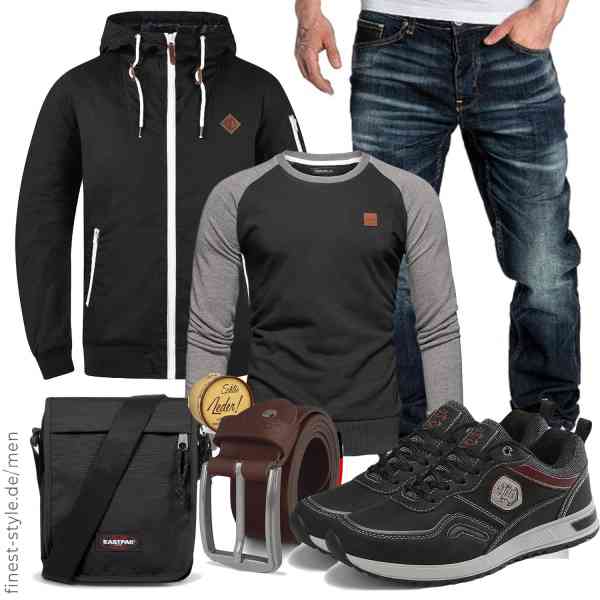 Top herren-Outfit im Finest-Trend-Style für ein selbstbewusstes Modegefühl mit tollen Produkten von !Solid,REPUBLIX,Amaci&Sons,Cartvelli,EASTPAK,ARRIGO BELLO