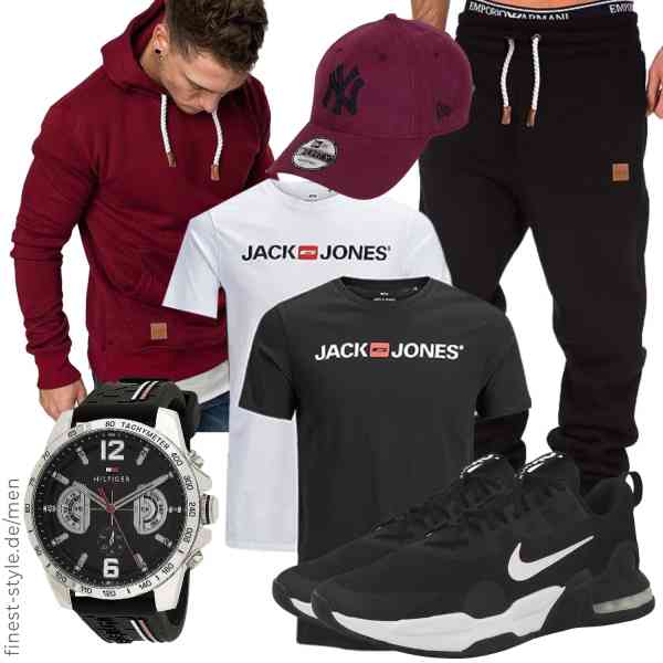 Top herren-Outfit im Finest-Trend-Style für ein selbstbewusstes Modegefühl mit tollen Produkten von REPUBLIX,JACK & JONES,REPUBLIX,Tommy Hilfiger,New Era,Nike