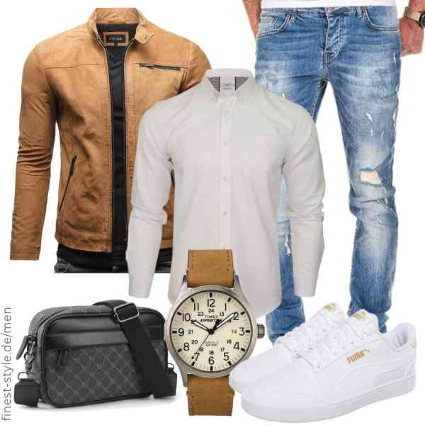 Top herren-Outfit im Finest-Trend-Style für ein selbstbewusstes Modegefühl mit tollen Produkten von Crone,Xact,Amaci&Sons,Timex,Umikk,PUMA