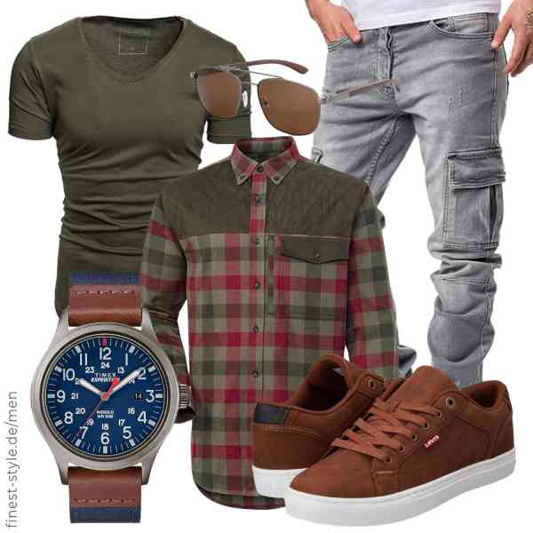 Top herren-Outfit im Finest-Trend-Style für ein selbstbewusstes Modegefühl mit tollen Produkten von Parforce,REPUBLIX,Amaci&Sons,,ZENOTTIC,Levi's