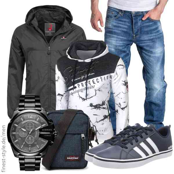 Top herren-Outfit im Finest-Trend-Style für ein selbstbewusstes Modegefühl mit tollen Produkten von Höhenhorn,Baxboy,Amaci&Sons,Diesel,EASTPAK,adidas