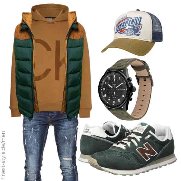 Top herren-Outfit im Finest-Trend-Style für ein selbstbewusstes Modegefühl mit tollen Produkten von FEOYA,Calvin Klein,Amaci&Sons,Tommy Hilfiger,Stetson,New Balance