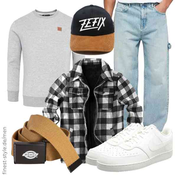 Top herren-Outfit im Finest-Trend-Style für ein selbstbewusstes Modegefühl mit tollen Produkten von FUERI,Amaci&Sons,Burocs,Dickies,Du Hirsch,Nike