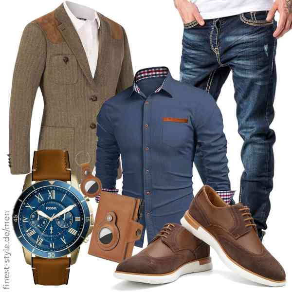 Top herren-Outfit im Finest-Trend-Style für ein selbstbewusstes Modegefühl mit tollen Produkten von PJ PAUL JONES,JMIERR,Amaci&Sons,Fossil,HUMERPAUL,JITAI