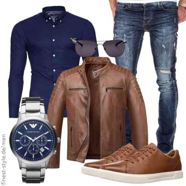 Top herren-Outfit im Finest-Trend-Style für ein selbstbewusstes Modegefühl mit tollen Produkten von Amaci&Sons,Kayhan,Amaci&Sons,Emporio Armani,CREYESTAL,Clarks