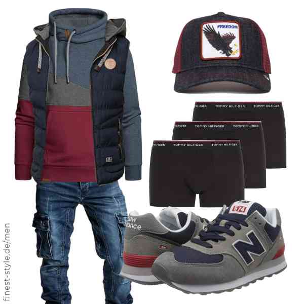 Top herren-Outfit im Finest-Trend-Style für ein selbstbewusstes Modegefühl mit tollen Produkten von BLACKROCK,Amaci&Sons,Amaci&Sons,Tommy Hilfiger,Goorin Bros.,New Balance