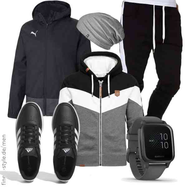 Top herren-Outfit im Finest-Trend-Style für ein selbstbewusstes Modegefühl mit tollen Produkten von PUMA,Amaci&Sons,Amaci&Sons,Garmin,Enter the Complex,adidas