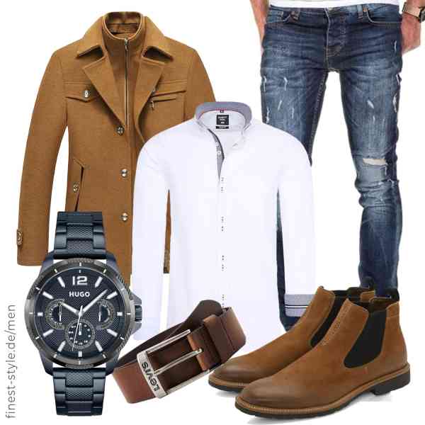 Top herren-Outfit im Finest-Trend-Style für ein selbstbewusstes Modegefühl mit tollen Produkten von Allthemen,Rusty Neal,Amaci&Sons,HUGO,Levi\'s,RYŁKO