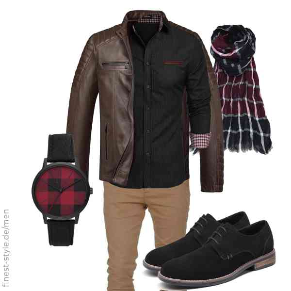 Top herren-Outfit im Finest-Trend-Style für ein selbstbewusstes Modegefühl mit tollen Produkten von Amaci&Sons,COOFANDY,Amaci&Sons,Armani Exchange,Ella Jonte,Bruno Marc