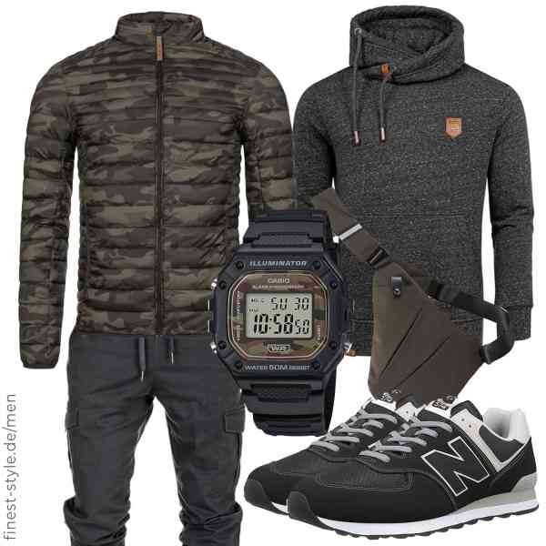 Top herren-Outfit im Finest-Trend-Style für ein selbstbewusstes Modegefühl mit tollen Produkten von Indicode,New Balance,Amaci&Sons,Amaci&Sons,Casio,Ovecat,New Balance,Indicode,Amaci&Sons,Amaci&Sons,Casio,Ovecat,New Balance