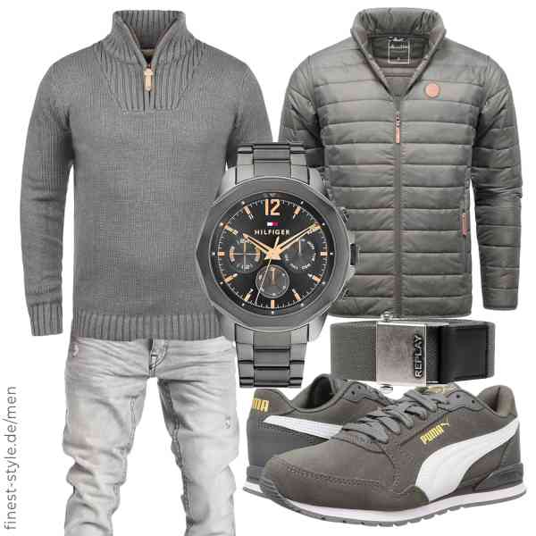 Top herren-Outfit im Finest-Trend-Style für ein selbstbewusstes Modegefühl mit tollen Produkten von Amaci&Sons,!Solid,Amaci&Sons,Tommy Hilfiger,Replay,PUMA