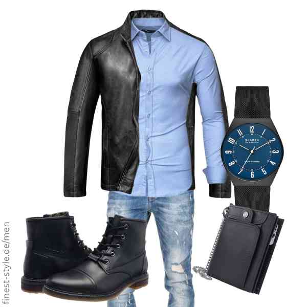 Top herren-Outfit im Finest-Trend-Style für ein selbstbewusstes Modegefühl mit tollen Produkten von Amaci&Sons,Kayhan,Amaci&Sons,Skagen,HNOOM,bugatti