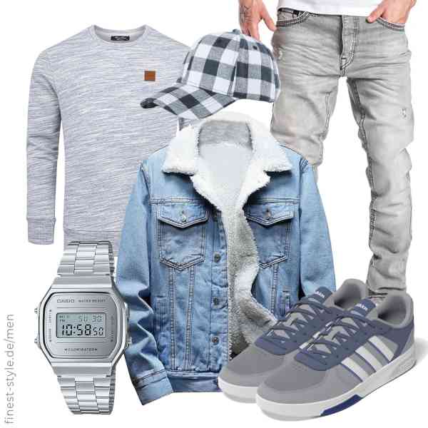 Top herren-Outfit im Finest-Trend-Style für ein selbstbewusstes Modegefühl mit tollen Produkten von Dinnesis,Amaci&Sons,Amaci&Sons,Casio,AIEOE,adidas