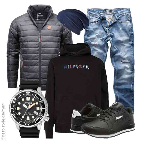 Top herren-Outfit im Finest-Trend-Style für ein selbstbewusstes Modegefühl mit tollen Produkten von Amaci&Sons,Tommy Hilfiger,REPUBLIX,CITIZEN,Enter the Complex,PUMA