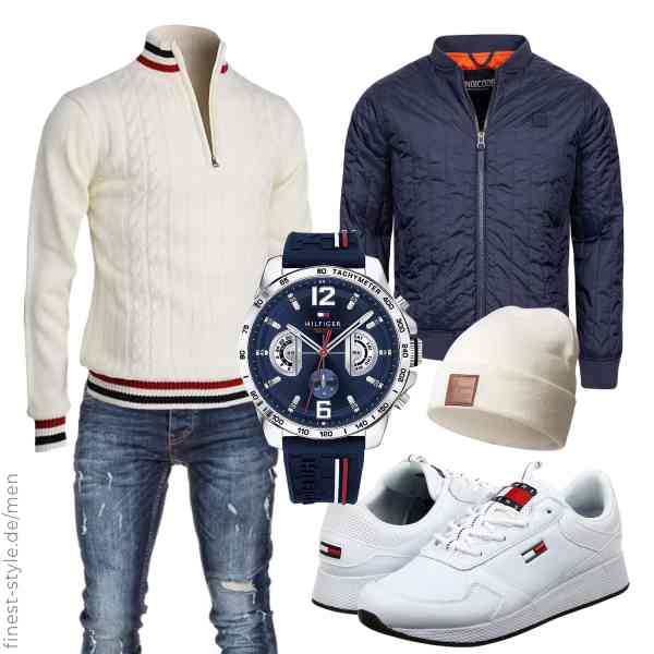 Top herren-Outfit im Finest-Trend-Style für ein selbstbewusstes Modegefühl mit tollen Produkten von Indicode,FGAITH,Amaci&Sons,Tommy Hilfiger,REPUBLIX,Tommy Jeans