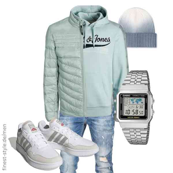 Top herren-Outfit im Finest-Trend-Style für ein selbstbewusstes Modegefühl mit tollen Produkten von JACK & JONES,JACK & JONES,Amaci&Sons,Casio,LumiSyne,adidas