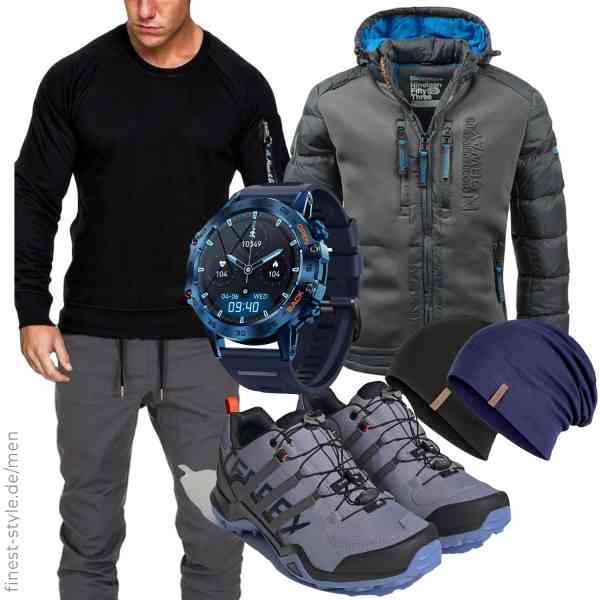 Top herren-Outfit im Finest-Trend-Style für ein selbstbewusstes Modegefühl mit tollen Produkten von Geographical Norway,Amaci&Sons,Amaci&Sons,SoPrii,HAMUNI,adidas