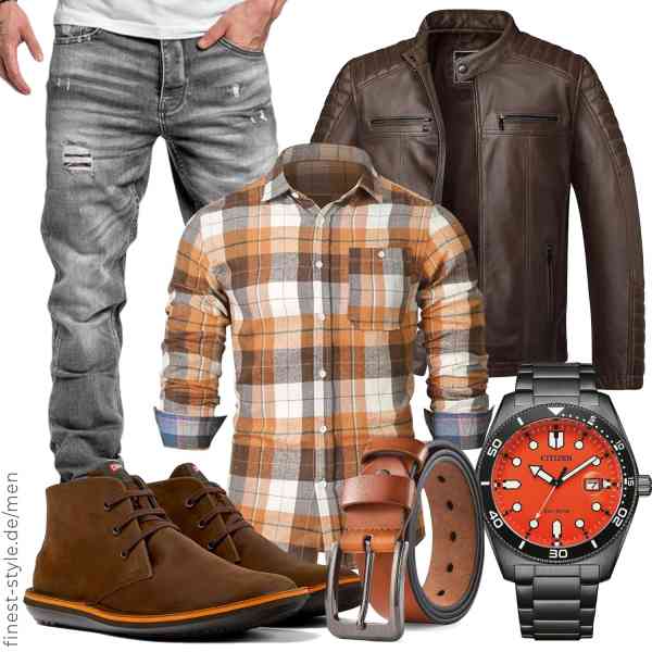 Top herren-Outfit im Finest-Trend-Style für ein selbstbewusstes Modegefühl mit tollen Produkten von Amaci&Sons,Meilicloth,Amaci&Sons,CITIZEN,HYCOPROT,Camper