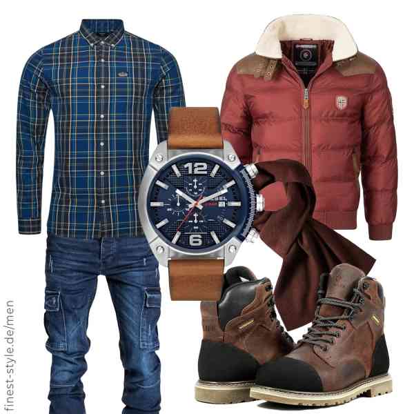 Top herren-Outfit im Finest-Trend-Style für ein selbstbewusstes Modegefühl mit tollen Produkten von Geographical Norway,Superdry,Amaci&Sons,Diesel,DOVAVA,SL-Saint