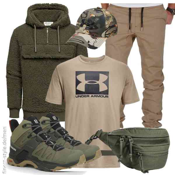 Top herren-Outfit im Finest-Trend-Style für ein selbstbewusstes Modegefühl mit tollen Produkten von Amaci&Sons,Under Armour,Amaci&Sons,Under Armour,Tasmanian Tiger,Salomon