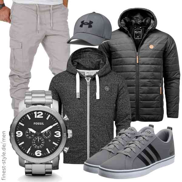 Top herren-Outfit im Finest-Trend-Style für ein selbstbewusstes Modegefühl mit tollen Produkten von Amaci&Sons,Amaci&Sons,Amaci&Sons,Fossil,Under Armour,adidas