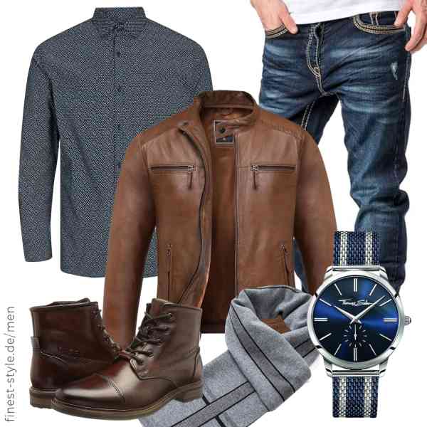 Top herren-Outfit im Finest-Trend-Style für ein selbstbewusstes Modegefühl mit tollen Produkten von Amaci&Sons,JACK & JONES,Amaci&Sons,THOMAS SABO,Villand,bugatti